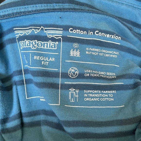 Patagonia Knit Cotton Conversion Lightweight Pocket Polo Size Large Style 53251 - Picture 4 of 6